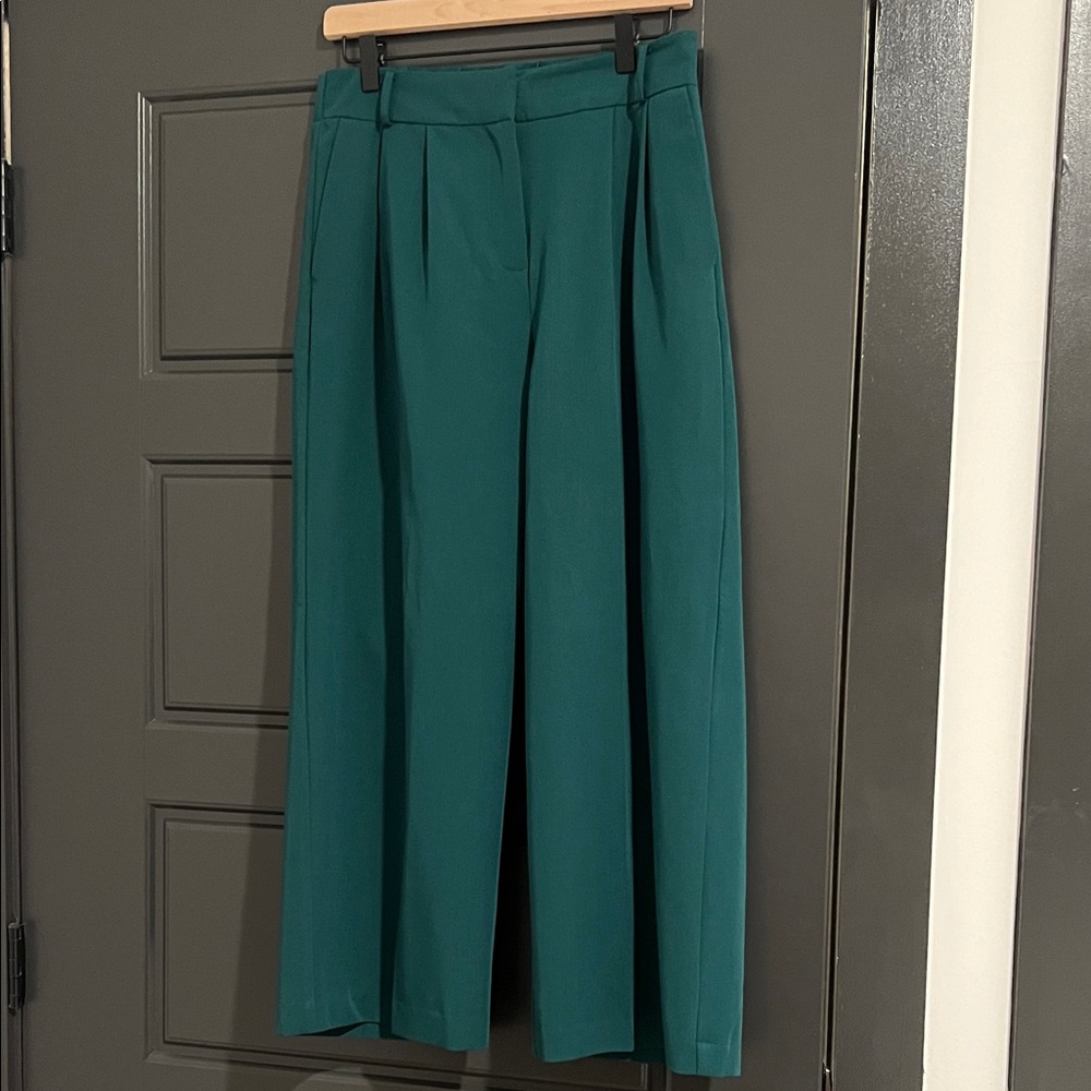 Teal green Wide-Leg Trousers size 8